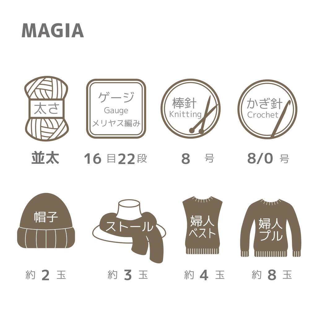 NASKA Medium Set of 5 Hand-knitted Yarn, Mazia, Thick, COL.5, Purple, 50g, Approx. 120m, Balls, W-78