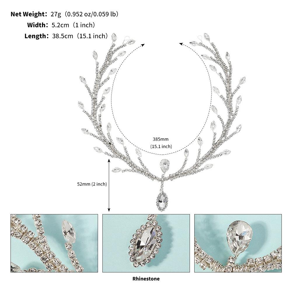 

Новая свадебная тиара со стразами, цепочка для волос на лоб, свадебные украшения для выпускного вечера, этнический стиль, цепочка на лоб, повязка для волос