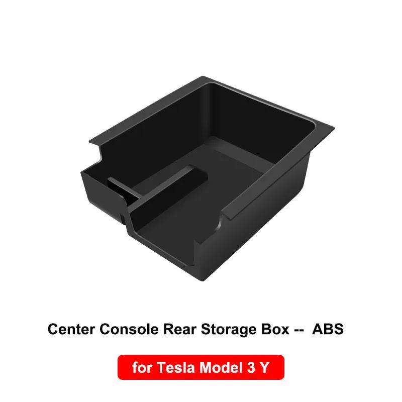 Storage Box for Tesla Model Y 2020-2024 Model 3 2019-2023 Center Console Armrest Trays Hidden Box Webcam Cover Car Accessories