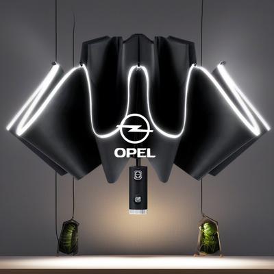 Paraguas Plegable Totalmente Automático de 12 Varillas A prueba de Viento Sombrilla para Opel Insignia Corsa Zafira Mokka Grandland Antara Ampera