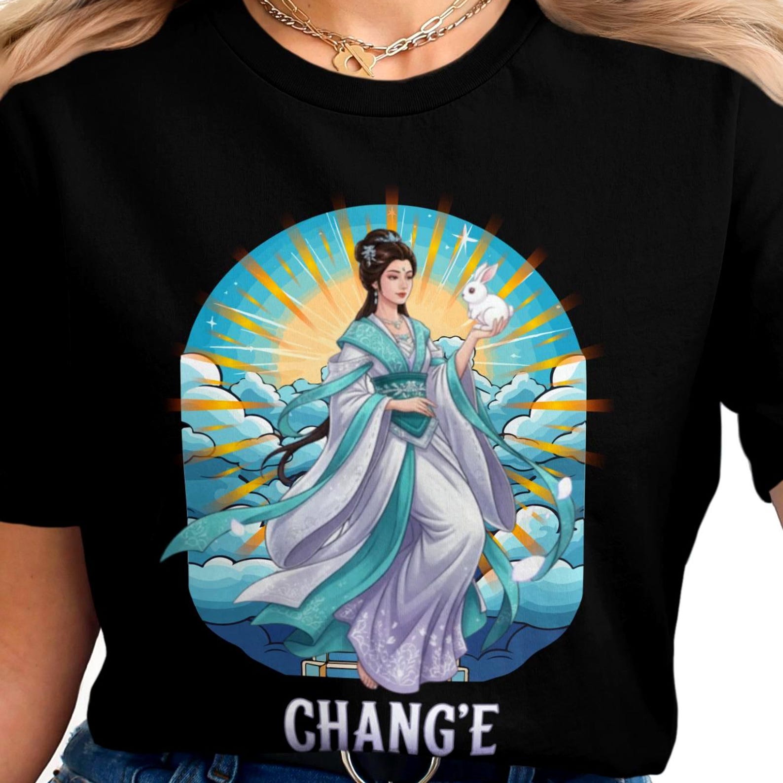Chang e T-Shirt | Chinese Mythology | Goddess of the Moon 3XL