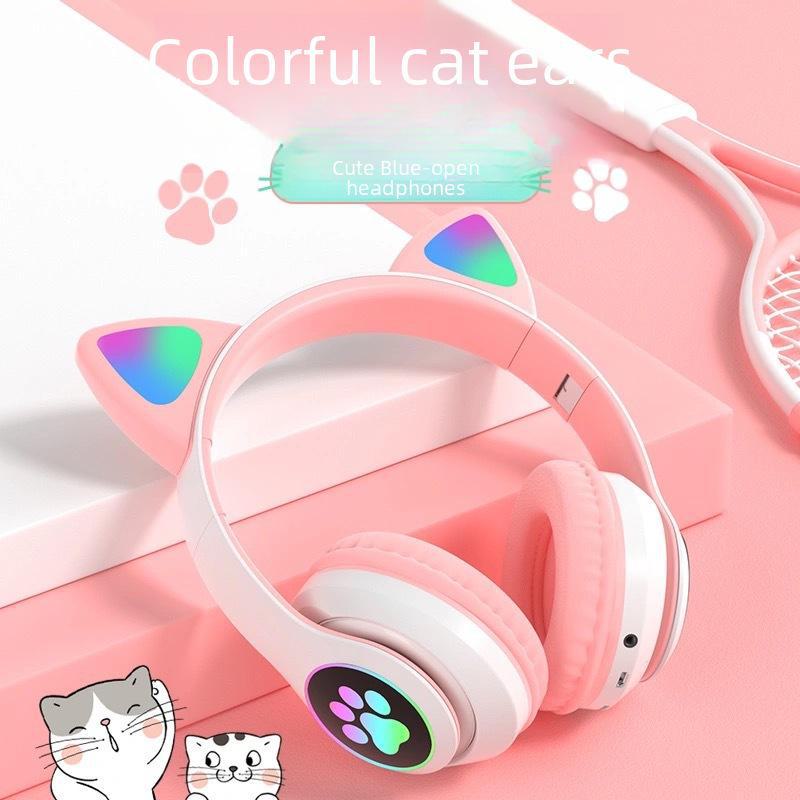 

Беспроводная игровая гарнитура STN-28 Cat Ear Bluetooth с подсветкой