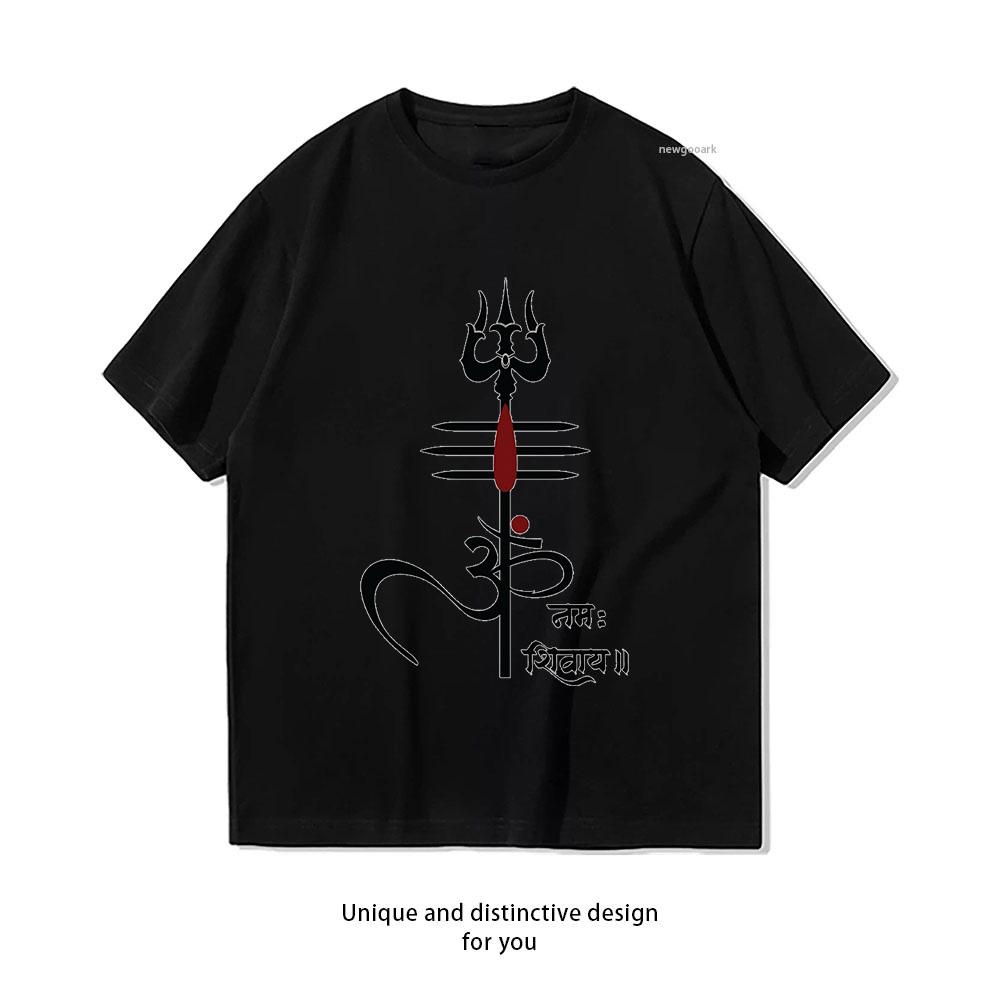 Om Namah Shivay Mahadev Shirt Woman Man Summer Casual Fashion Graphic T Shirts Oneck Adult Tops Tee Couple Gift