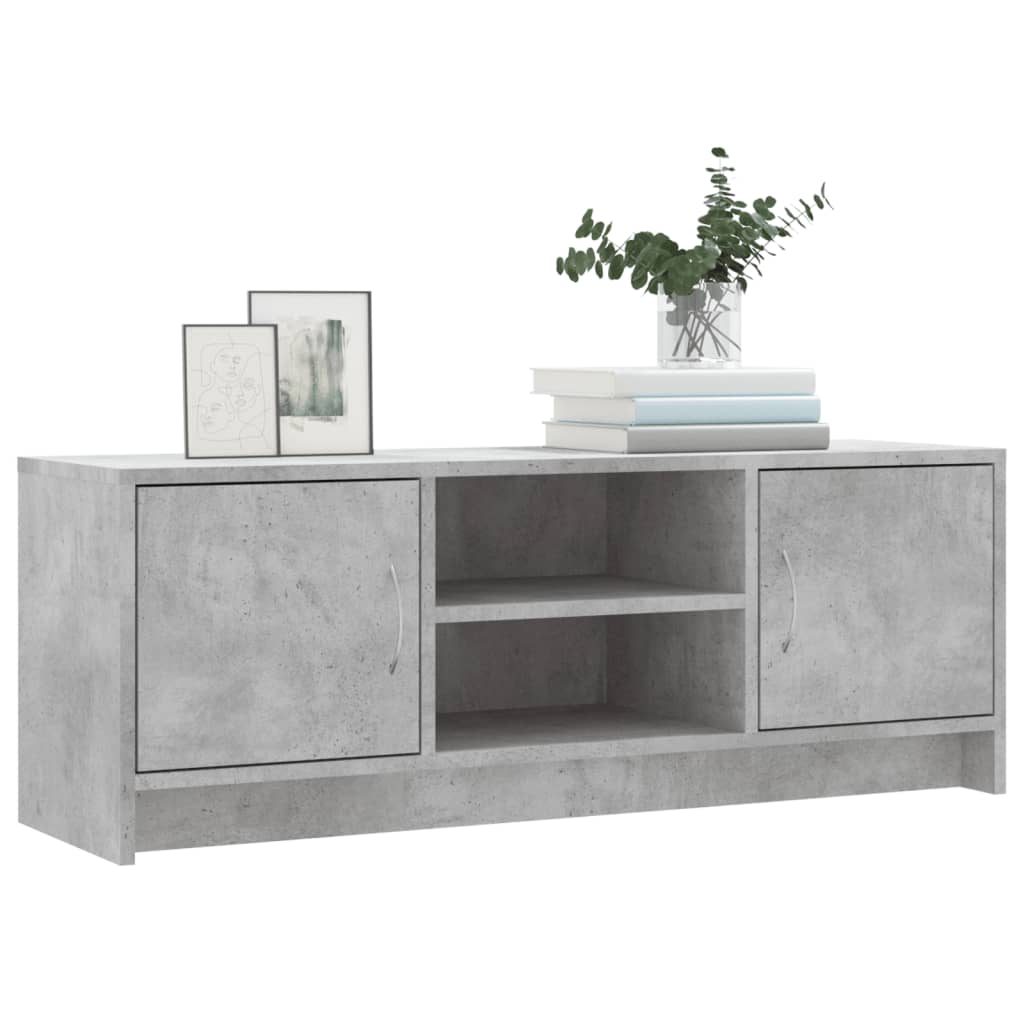 vidaXL TV-Schrank Betongrau 102x30x37,5 cm Holzwerkstoff