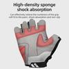 Rockbros Cycling Gloves Breathable Shockproof Bike Gloves Summer Half Finger Gloves Mtb Mountain Bicycle Gloves Sports Gloves