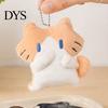 Cute Plush Cat Toy Cartoon Pendant, Stuffed Kitten Bag Backpacks Charm, Animal Pendant Keychain Car Rearview Mirror Decorative Accessory Compact