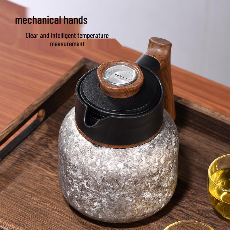 Luxury Double-Layer Pure Titanium Stewing Teapot with Vacuum Insulation - Large Capacity and Customizable for Premium Gifting