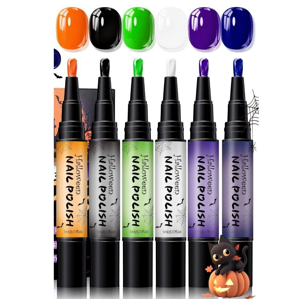 Quick Drying Nail Polish Pens High Saturated Nail Art Varnish Baking Nail Polish  Nail Art