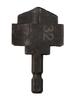 Hexagon Shank Water Pipe Tool PPR Lifting Stepped Drill Bit Easy To Disassemble