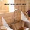 Garde-éclaboussures Pour Baignoire Étagère Adhésive Transparente Protecteurs d'Eau de Baignoire Clairs Pour Coin Hôtel Moment Bain Coin Lavabo Dortoir
