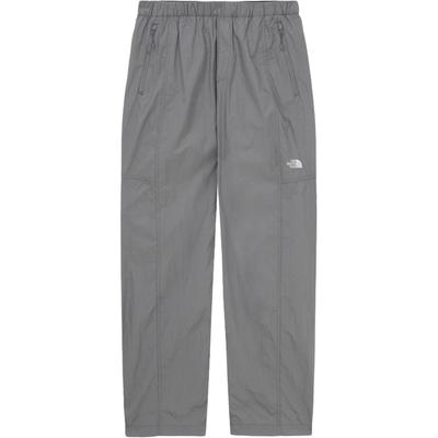 Logo Embroidered Drawstring Loose Straight Leg Casual Pants Men Pants Gray NP6NR02B