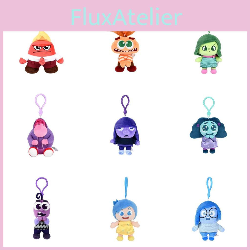 Inside Character Out Plush Keychain Cartoon Backpack Pendant Cute Gift Kids