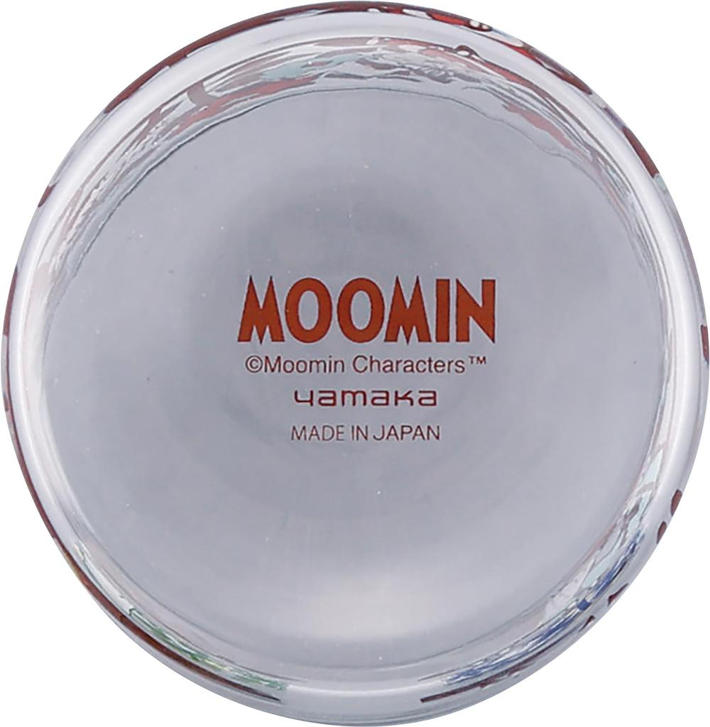 Moomin Glass Tumbler (330ml) Little My Retro Series Cup, Tumbler for Iced Drinks, Made In Japan, Yamaka Shoten, MM7402-813