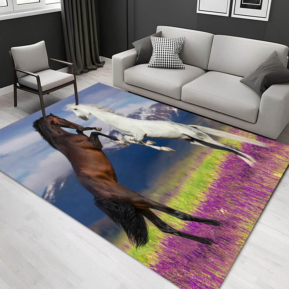 

1pc 1571776689Pattern Carpet, Area Rug For Living Room Bedroom Room Bed Chair Laundry Entryway Corridor Yard Non-slip Outdoor Camping Rug Fl 60cm by 90cm