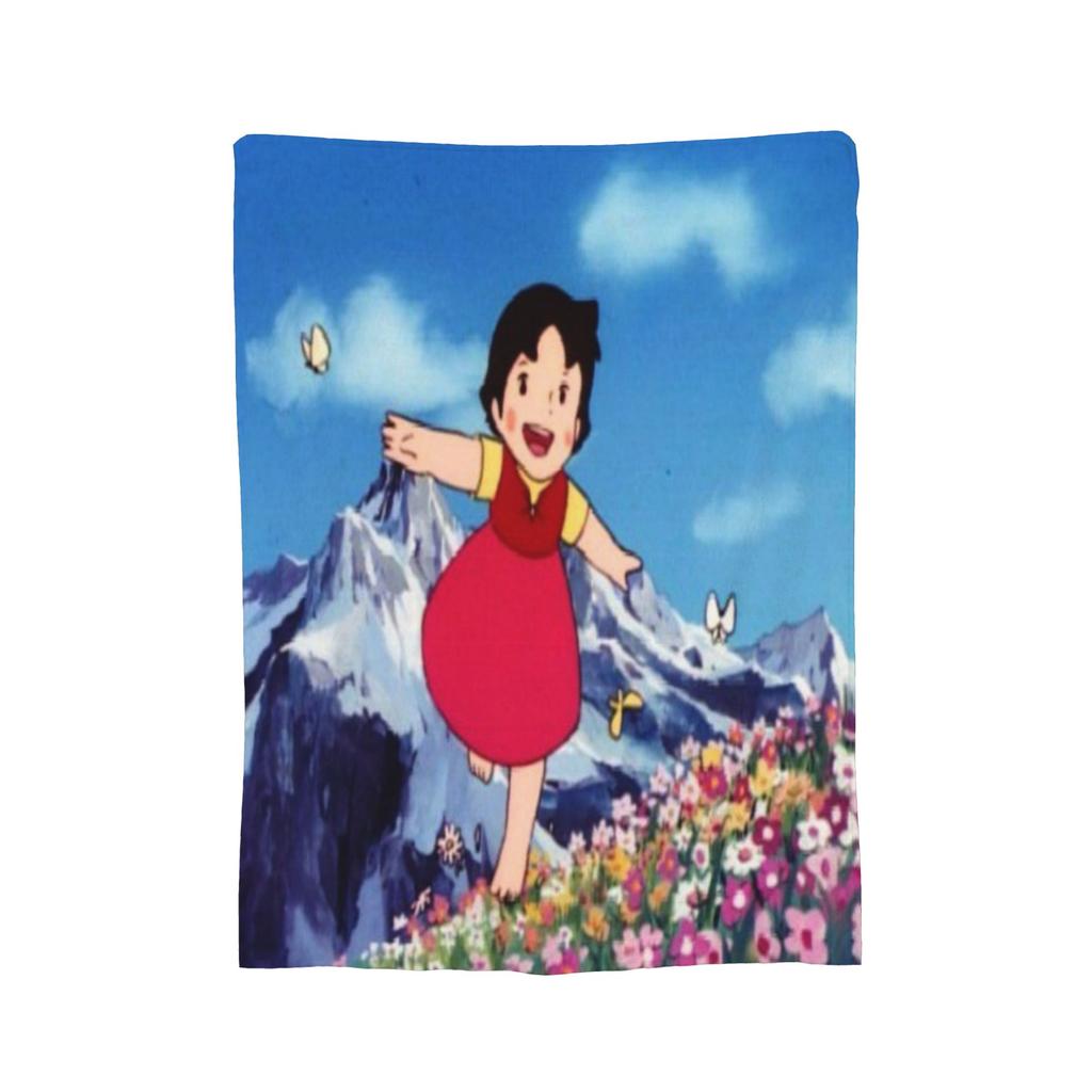Heidi, Girl of the Alps Blanket Soft Fleece Healing Gift Throw Blankets Bedspread