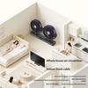 HOMEFISH New Dual Head Fan Home Desktop USB Charging 3-speed Fan Outdoor Camping Desktop Lighting Fan