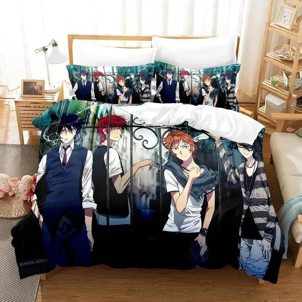 K-Projekt Mikoto Suoh No Blood! Kein Knochen! Keine Asche! Bettwäsche Set Einzelbett Twin Doppelbett Queen King Cal King Größe Bett Leinen Set