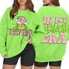 Women's Casual Fashion Long Sleeve Christmas Printed Round Neck Sweatshirt Top
