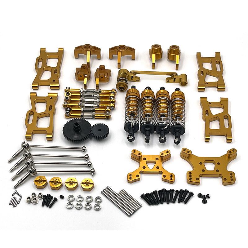 Universal Metal Upgrade Parts for WLtoys 144001 124019 RC Car Explosion Proof Durable Replacement Accessories Kit