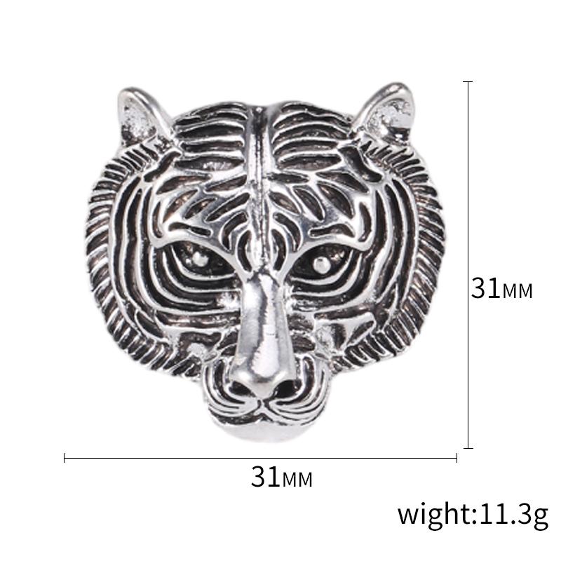 

Rhinestone Tiger Head Brooches for Women Unisex Pearl Bear Pins Wolf Lapel Pins Banquet Party Backpack Gifts Jewelry Accessories