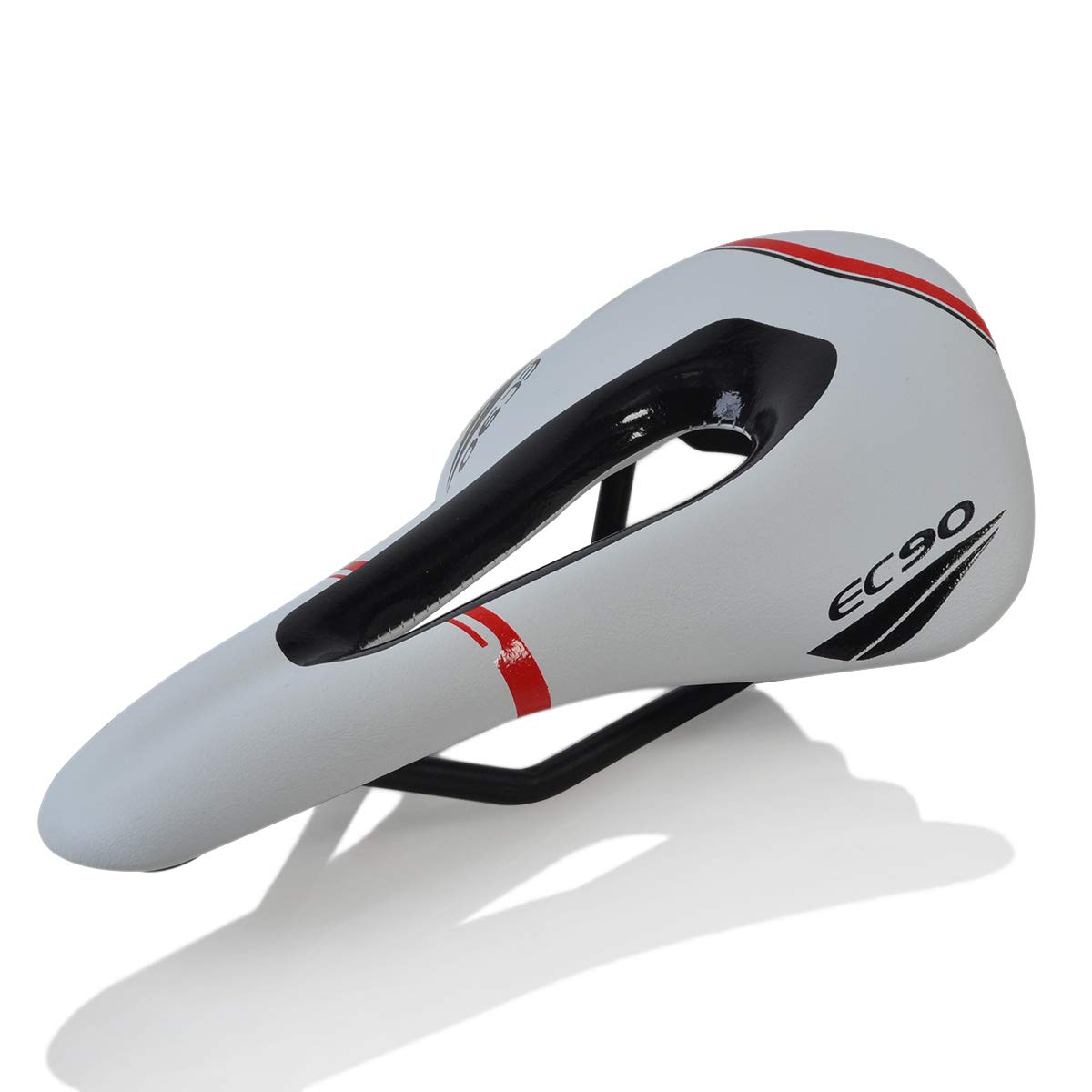 JPFASHIONING Ultralight Bicycle Seat Saddle, Perforated, MTB Road Bike Saddle, Mountain Bike Racing Saddle, PU Breathable Soft Seat Cushion, Only 175