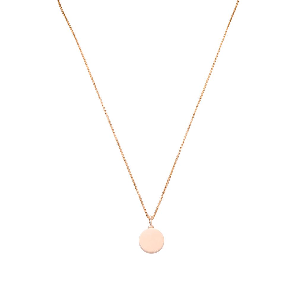 Bvlgari Series Mother Of Pearl Round Pendant Necklace Unisex necklace Rose-Gold 358376