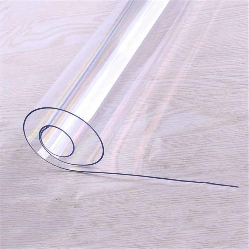 Przezroczysty obrus PCV Wodoodporny Olejoodporny Odporny na ciepło Pokrowiec ochronny na stół jadalny, biurko, blat, miękka plastikowa winylowa podkładka na stół