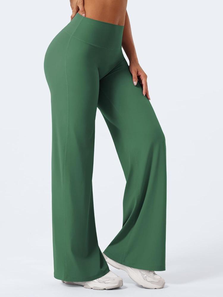 Women s High-Waist Wide-Leg Yoga Pants - Loose, Straight-Leg Commuting and Casual Sports Pants L