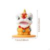 Kleine Sammlerfigur Chinesischer Löwe zur Bürodekoration, für Teeliebhaber, Garteneingang