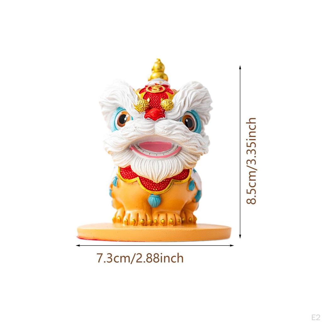 Kleine Sammlerfigur Chinesischer Löwe zur Bürodekoration, für Teeliebhaber, Garteneingang