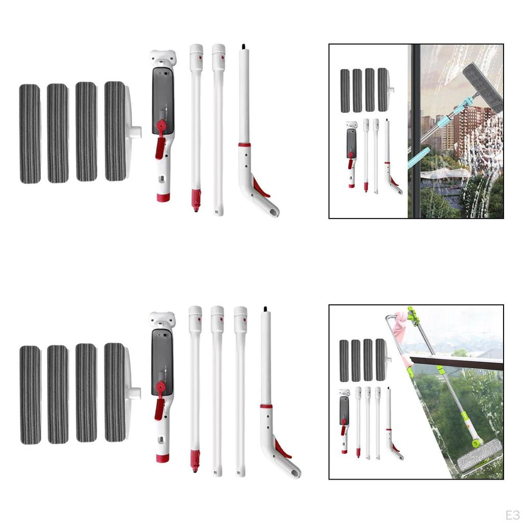 Glass Cleaning Tool with Squeegee And Spray Kit for
