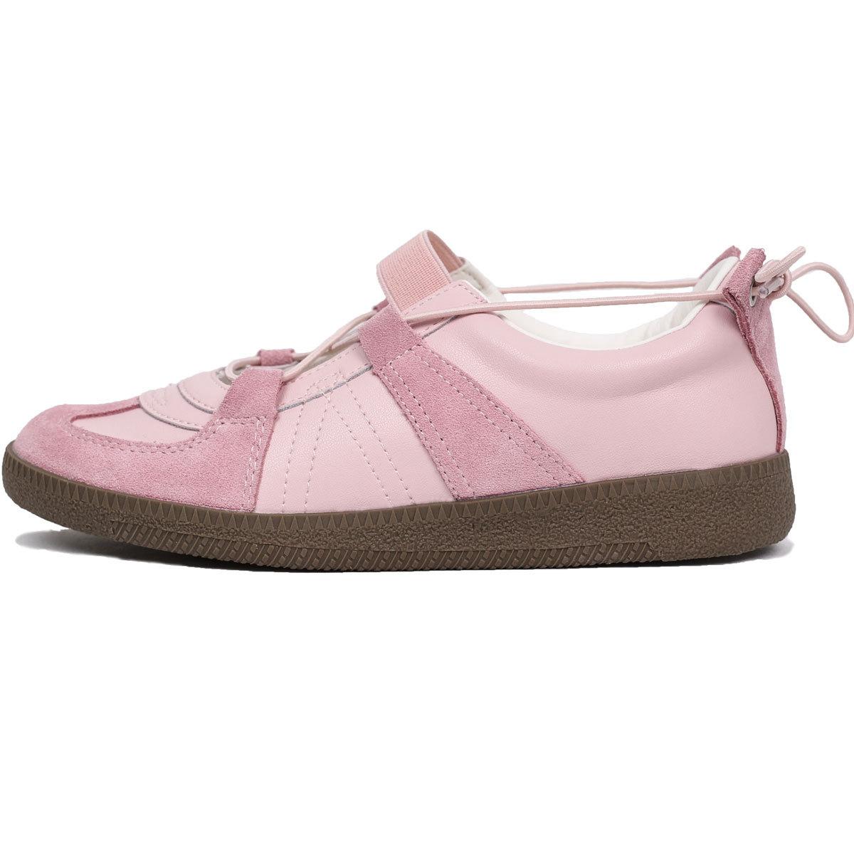 

Весна 2025 года, новые женские туфли, ретро-спортивные туфли с круглым носком, серебристые, повседневные, универсальные, удобные, одинарные туфли для женщин 35 розовый