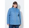 Women's Ulla Popken HYPRAR Light Quilted Jacket with Contrasting Lining (840050) Blue/grey