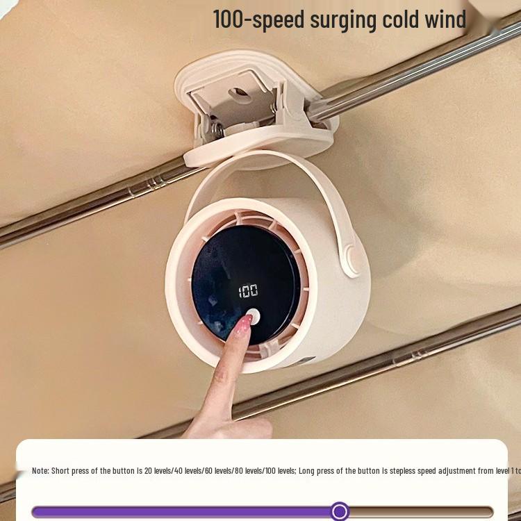 Compact Clip-On Fan for Dorm Rooms and Desktops: Mini Ceiling/Tabletop Circulation Fan