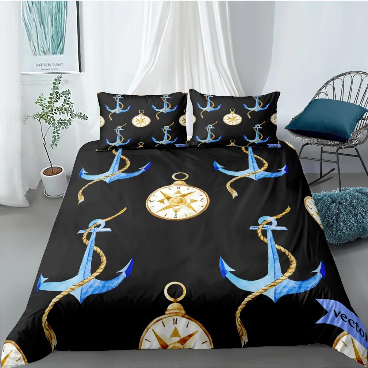 Dropshipping Duvet Cover Set Mediterranean Bedding Sets King Size Bedroom Bedclothes Full Children s Kids Boys Bedroom Bed Set (135x200cm)