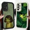 Phone Case for Samsung Galaxy A17 A16 A15 A14 A13 Cute Cartoon Frog A56 A36 A26 A55 A35 A25 A54 A34 A24 A53 A33 A23 A07 A06
