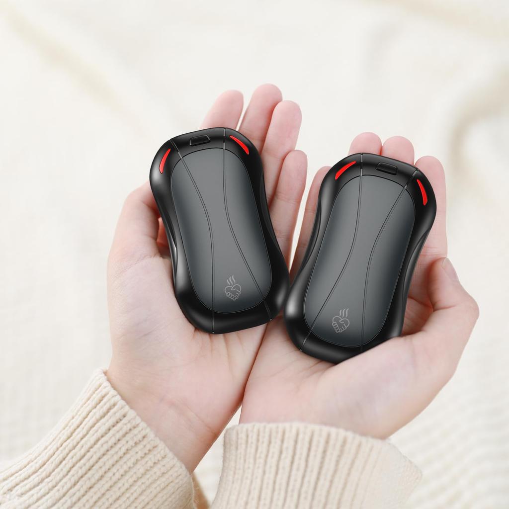 FANDLISS Rechargeable Hand 2023 New Detachable Split Reusable Electronic 5200mAH Portable Electric Rapid 3 Temperature Ideal for and Winter Outdoor