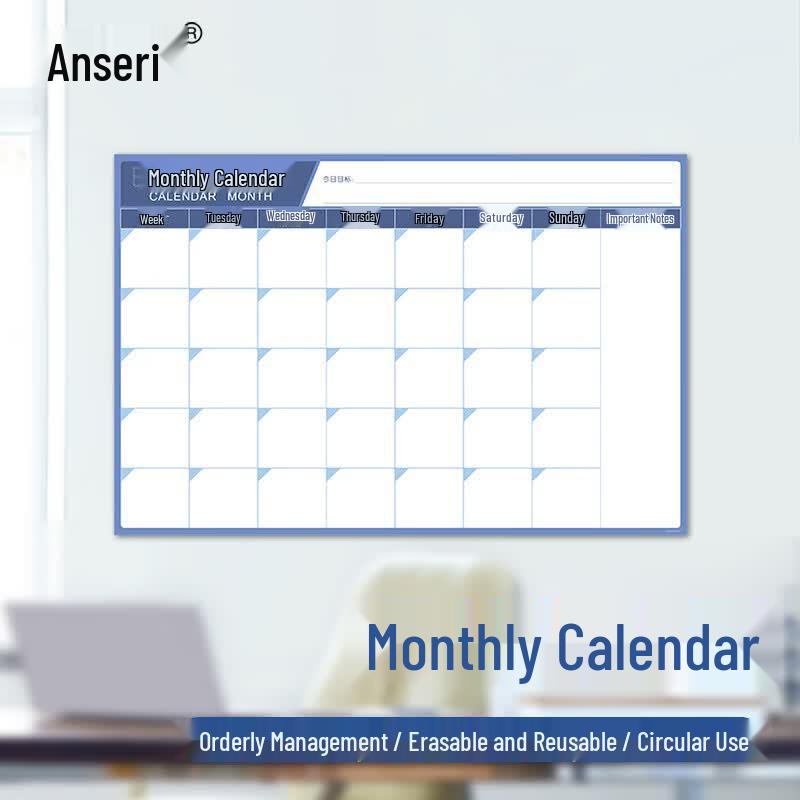 Ansell Magnetic Monthly Planner Wall Decal