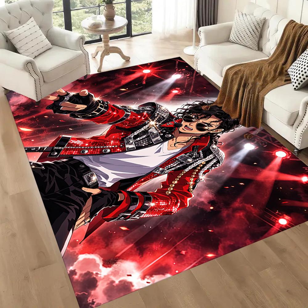 Michael Jackson 45 Floor Mat Perfect for Entryway Hallway Bedrooms Study room Anti-slip Rug Anime Office Decor