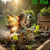 Pavilion of the Pavilion Yuli Elf Fairy, 2D Flat Acrylic, Decoration, Suitable for Garden, Potted Plants, Terrace, Outdoor, Christmas, Halloween