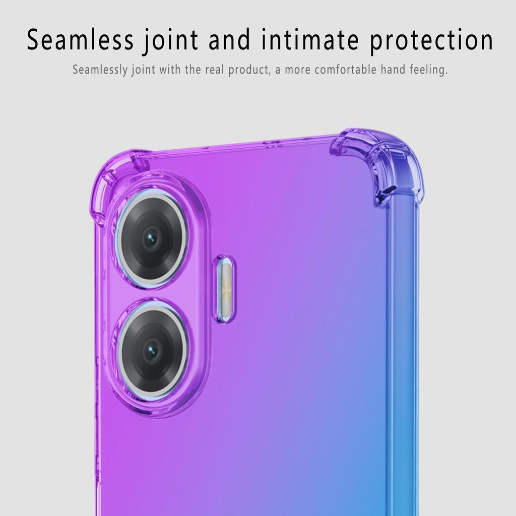Four-corners Shockproof Gradient TPU Case for Xiaomi Poco X8 Pro Max Protective Clear Cover Fundas Coque Capa
