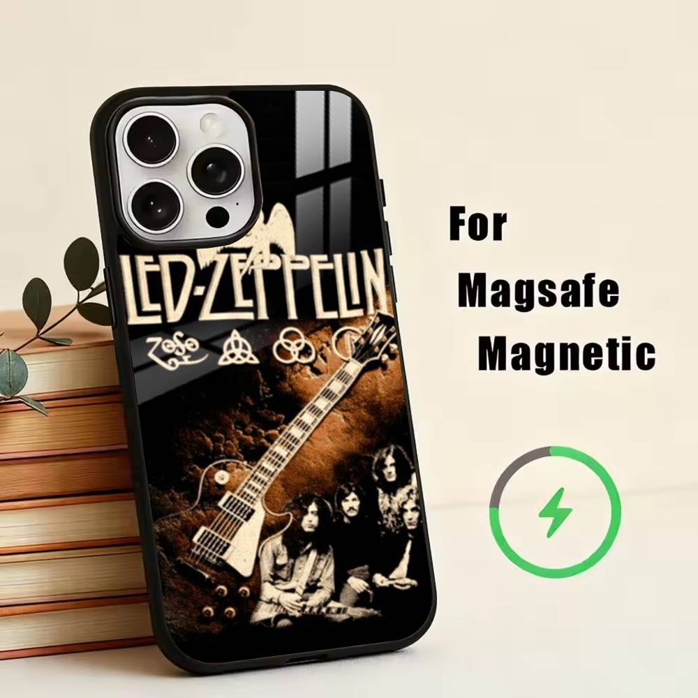 

L-Led Z-Zeppelin Phone Case For iPhone17,16,15,14,13,12,11 Plus,Pro Magnetic with Magsafe Wireless Charging iPhone14PRO