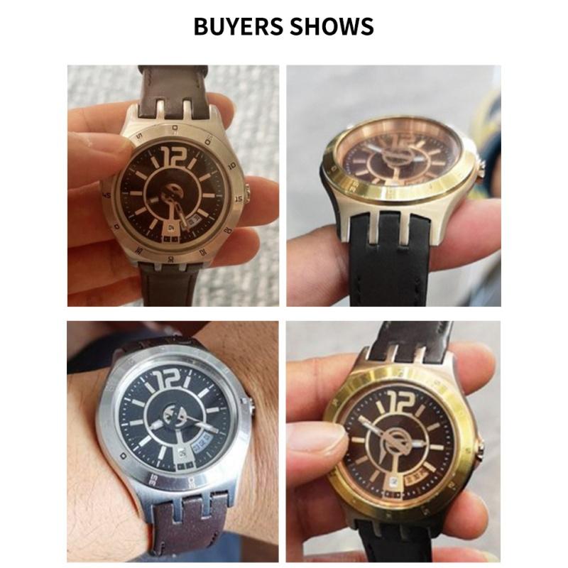 Genuine Leather for Swatch YTS401/402/409/713 YTB400 Pin/Folding Buckle Watchband Watch Strap Bracelet Watch Accessories 20mm