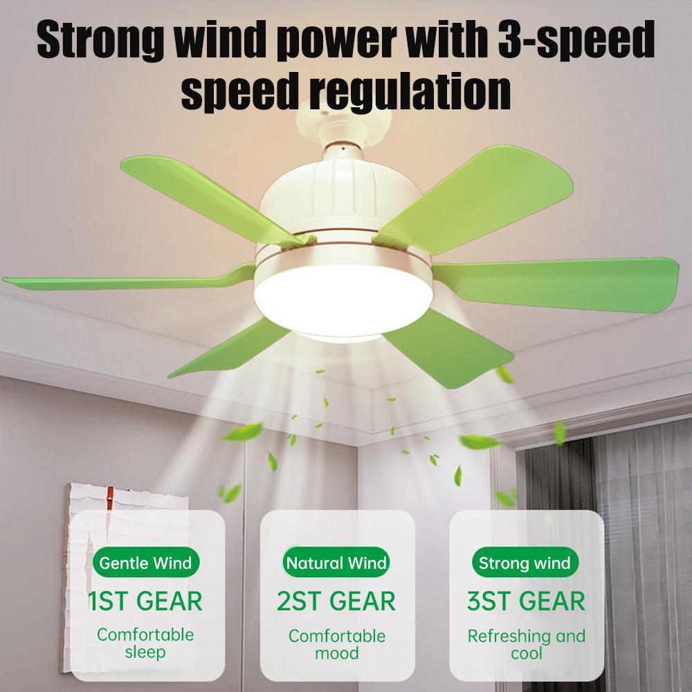 40W Socket Fan Light Bombilla Con Ventilador De Techo Smart Remote Control Ceiling Led Bulb E27 Lamp For Bedroom Living Room