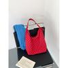 New casual polka dot bag women's cotton cloth trend original large-capacity tote bag lazy commuter shoulder bag women