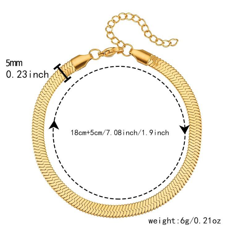 Customizable Adjustable Stainless Steel Blade Chain Bracelet