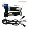 Blue Screen Electric Scooter Throttle Grip with Rice Grain 23 Switch & Speaker Voltage Display