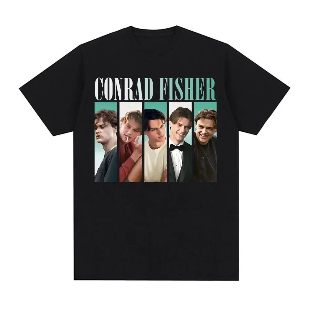 Mode Retro Top Y2K Top Film- und Fernsehrolle Druck Kurzarm T-Shirt Trendy Baumwolle Lässig Lockeres T-Shirt Unisex