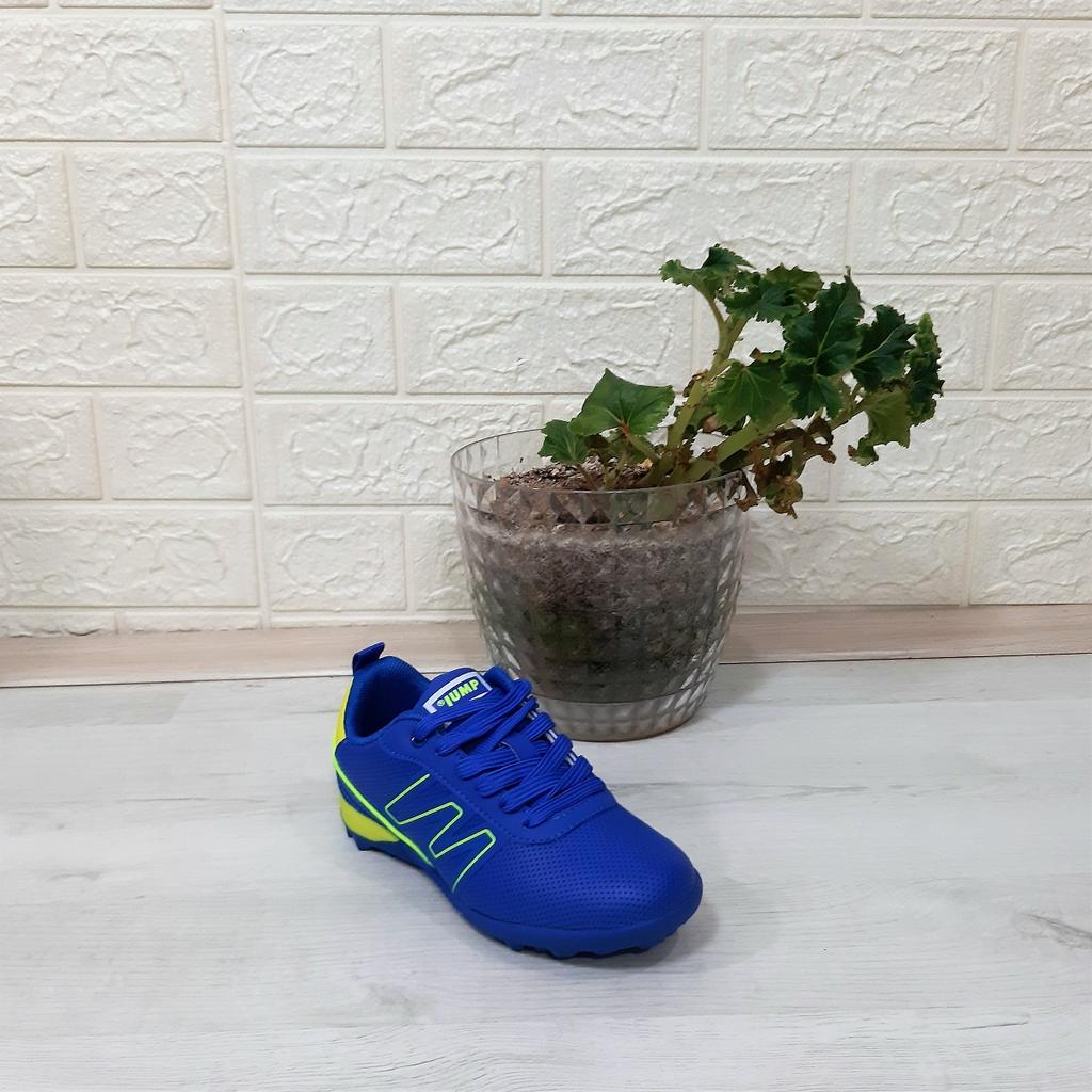 Jump 29143 Saks Blue-Yellow Boys Astroturf Football Shoes