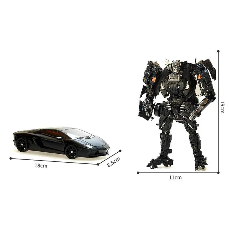 18cm Transformation Toys Lockdown Action Figure Model Lamborghini Car Deformation Robot Toy